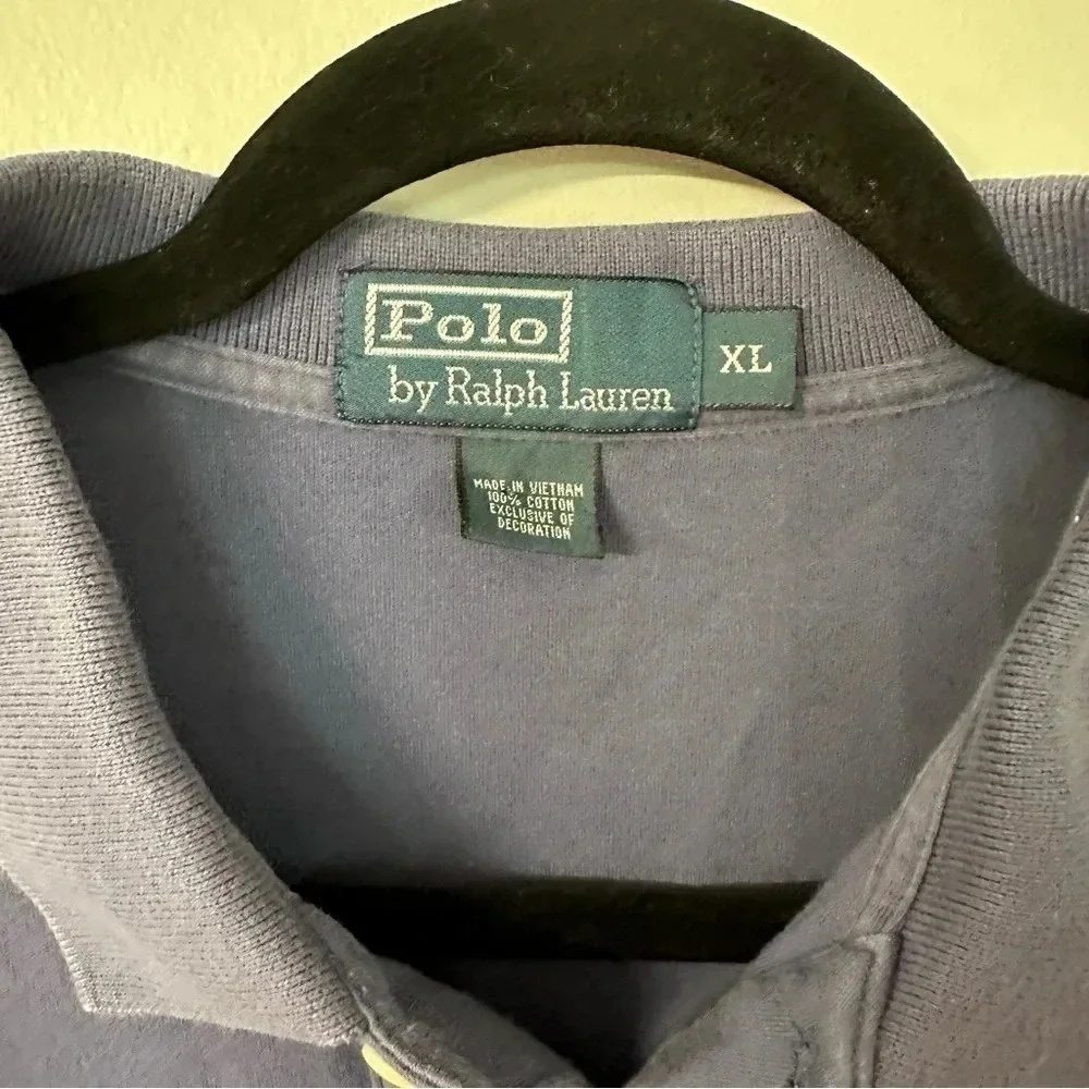 Polo by Ralph Lauren Men’s Short Sleeve Blue Cotton Polo Size XL GUC